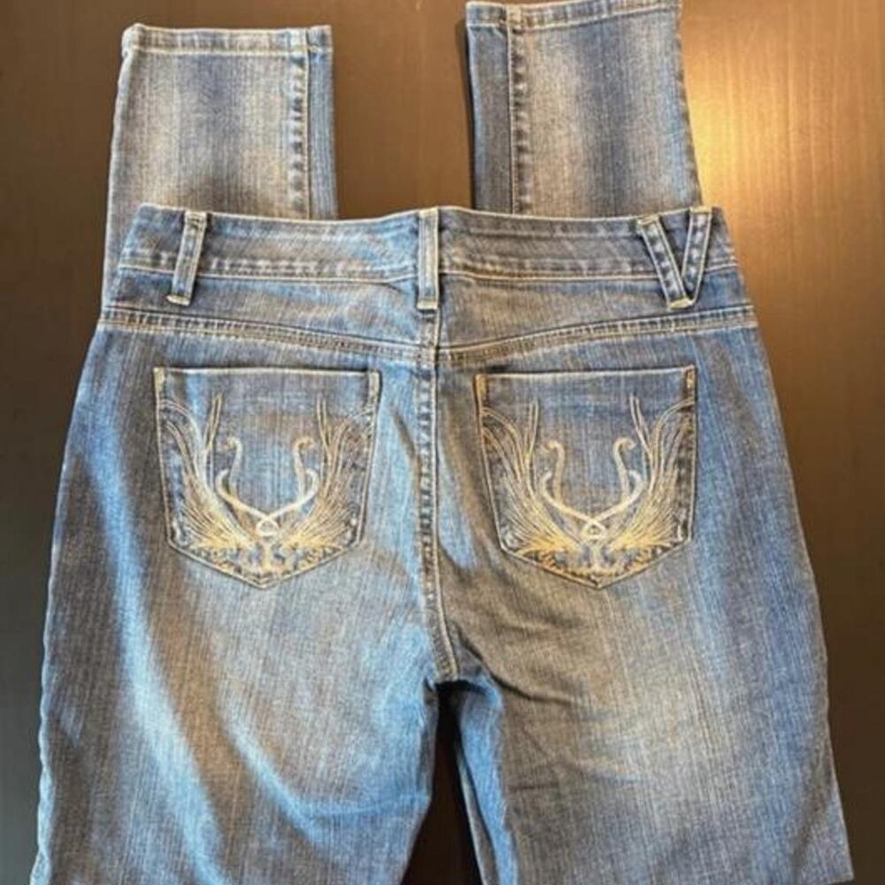 Nine west vac jeans with America Embroidered Jeans